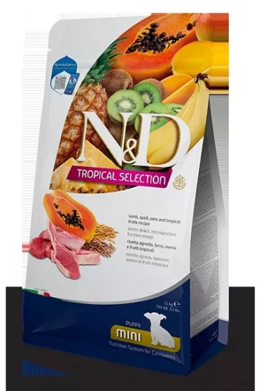 N&D Tropical Selection Kuzu Etli 5 kg Küçük Irk Yavru Köpek Maması